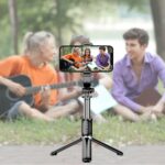 Monopod Extensible de 40 Pulgadas para Teléfono con Soporte Profesional y Trípode sin varillas con Control Remoto, Giratorio 360°, Estable Antivibración Ideal para Viajes y Vlogs al Aire Libre, Compatible con iPhone/Smartphones Android