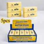 5-Pack Ultra-Slow-Rise Butter Stick Squeeze Toys, Soft Doughy Stress Relievers for Anxiety & Boredom, Cute Food-Themed Fidget for Desk, Travel & Gifting, Perfect Party Favor & Stocking Stuffer - Image 6