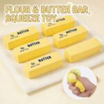 5-Pack Ultra-Slow-Rise Butter Stick Squeeze Toys, Soft Doughy Stress Relievers for Anxiety & Boredom, Cute Food-Themed Fidget for Desk, Travel & Gifting, Perfect Party Favor & Stocking Stuffer - Image 4