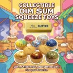 4pcs Set (includes 1 Steamed Bun, 1 Steamer Lid, 1 Steamer Base, and 1 Butter-shaped Accessory) - A Slow-rising, Realistic Steamed Bun Soft Toy Set Featuring Glitter Beads; a Handmade, Soft Stress-relief Toy That Serves as Both a Stress Reliever - Image 5