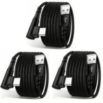 Cargador Tipo C de 3 piezas, Carga Rápida, Cable USB A a USB C en Ángulo Recto, Cable Cargador USB C Trenzado para iPhone 17/16/15 Series, Samsung, Huawei, Xiaomi, Redmi, Oppo, Oneplus y Más Smartphones 3.3Ft/6.6Ft/9.9Ft - Image 3